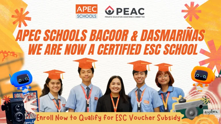 APEC Schools Bacoor and Dasmariñas are now ESC Certified
